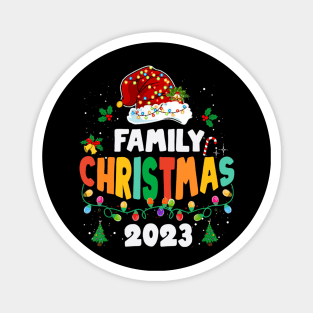 Family Christmas 2023 Matching Squad Santa Elf Magnet